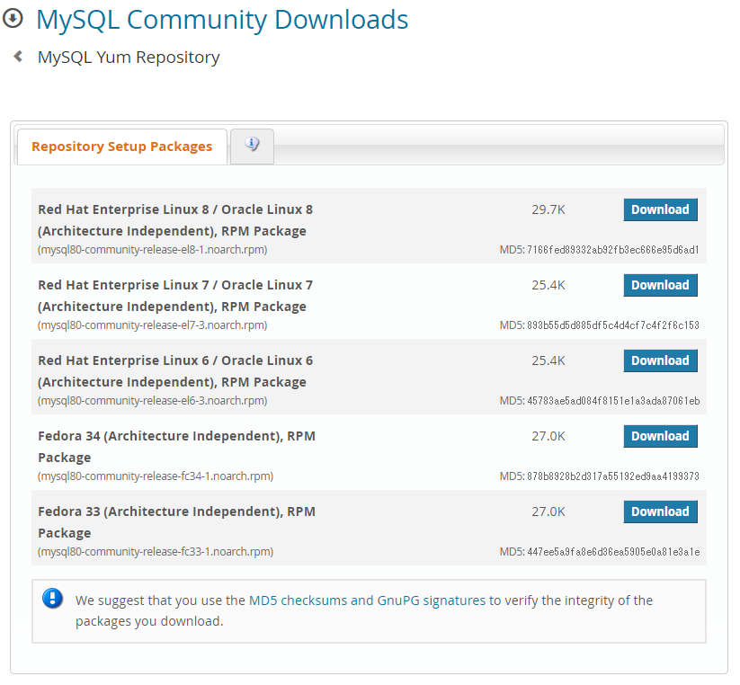 mysql-download